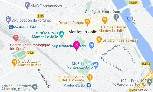 Localisation Cyriele Rodriguez
