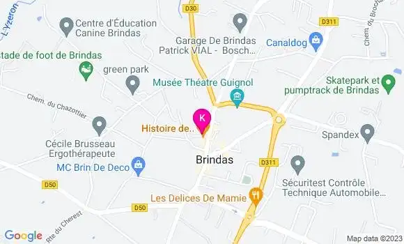 Localisation Sabine Guedel