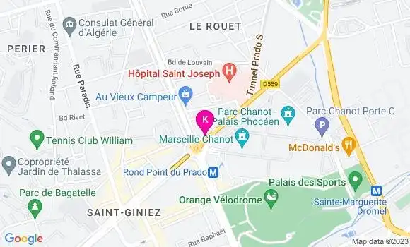 Localisation Caroline Rouvier