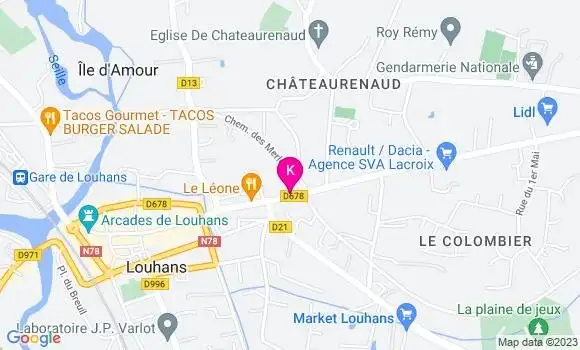Localisation Alexandre Poncet