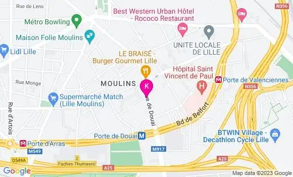 Localisation Arthur Sanchez