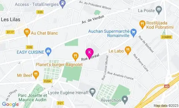 Localisation Bruderick Nsiete