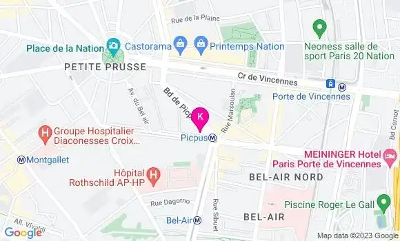 Localisation Ghislaine Hamon