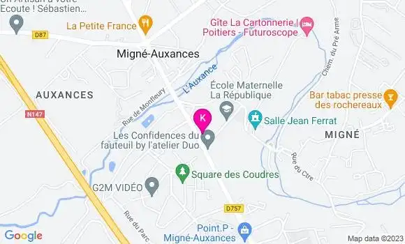 Localisation Audrey Cucheval