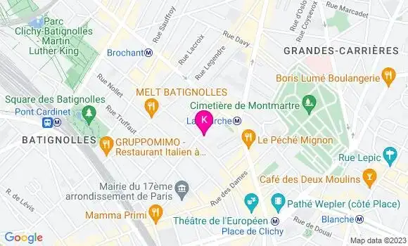 Localisation Astrid Beguin