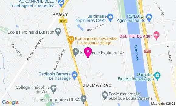 Localisation Dalia Krysztal Levent