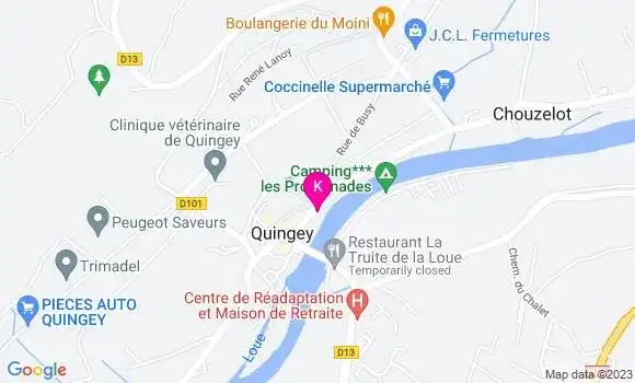 Localisation Agathe Feuvrier