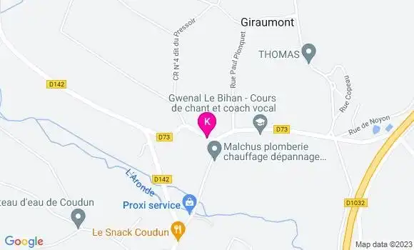 Localisation Eve Guerin