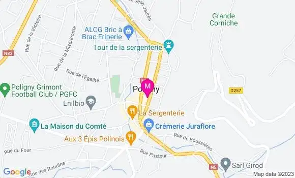 Localisation Clarisse Guenard
