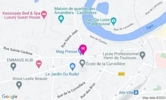 Localisation Nadia Allali