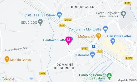 Localisation Caroline Martin Privat