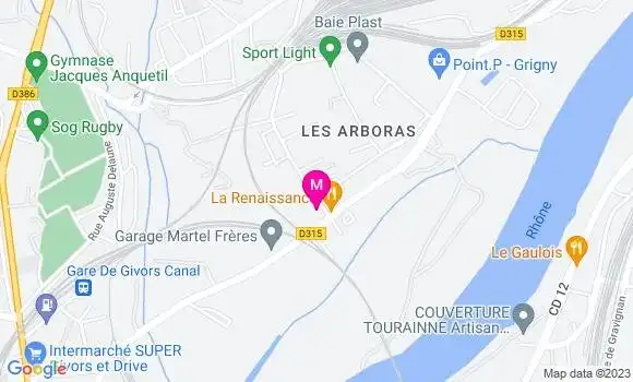 Localisation Marina Chomat