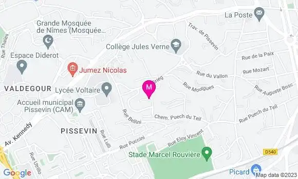 Localisation Charlotte Bureau