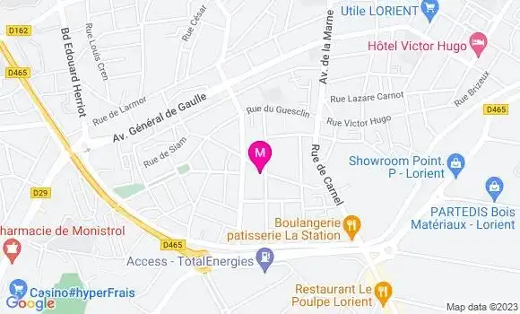 Localisation Enora Seveno