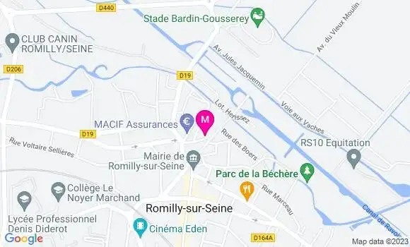 Localisation Ophélie Chauveau