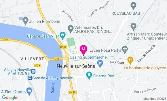 Localisation Camille Amouriq