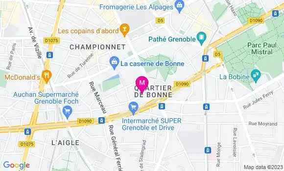 Localisation Brigitte Clerc