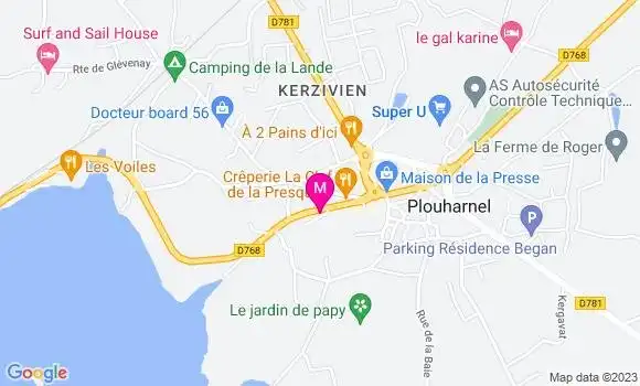 Localisation Tiphaine Kerouredan