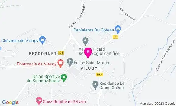 Localisation Audrey Verchere