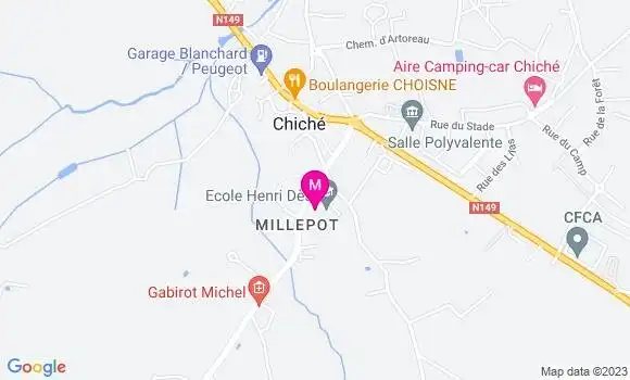 Localisation Damien Chaminade