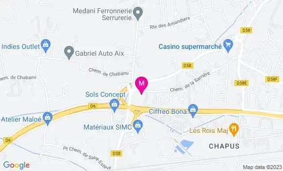 Localisation Coralie Dalfollo