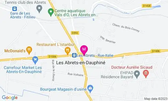 Localisation Audrey Berthier