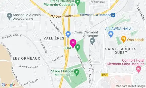 Localisation Adrien Tourette