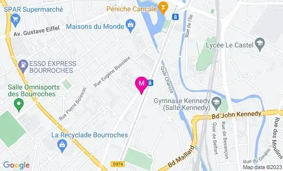 Localisation Jacques Beuret Naudin