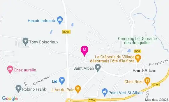 Localisation Mickaël Chamaillard