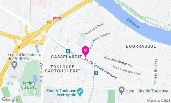 Localisation Adeline Cieutat