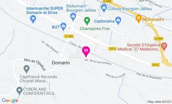 Localisation Aurore Rocchi