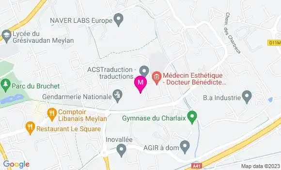 Localisation Delphine Stevenin