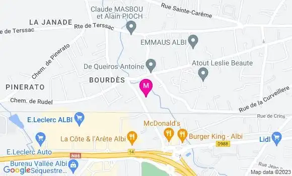 Localisation Pascalie Lamy