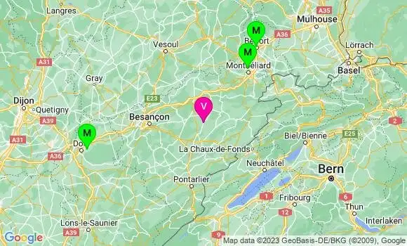 Médecin de Garde Vellerot lès Vercel
