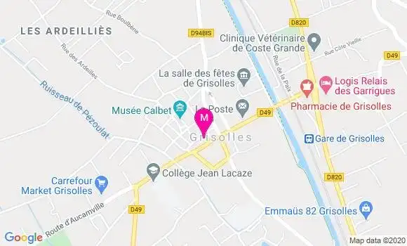 Localisation Dr Brigitte Sanchez