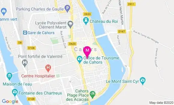 Localisation Dr Pierre Lizouret