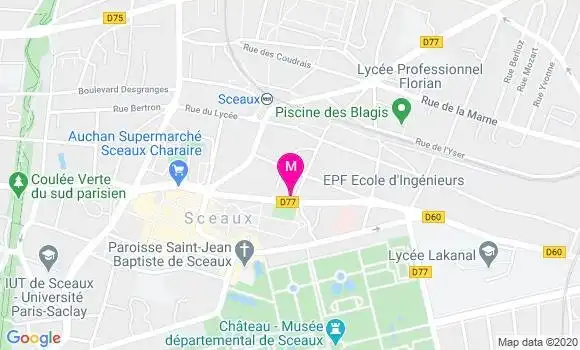 Localisation Dr Anne Isabelle Faessel Pochard