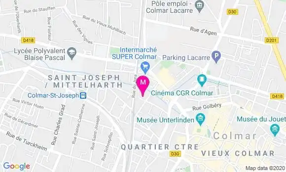 Localisation Dr Muriel Rohner