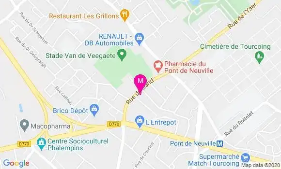 Localisation Dr Philippe Fourrier