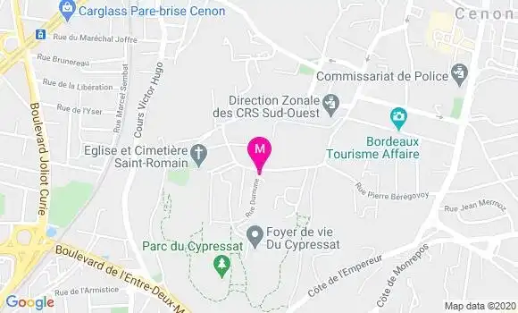 Localisation Dr Marie Hélène Touzeau Tipy