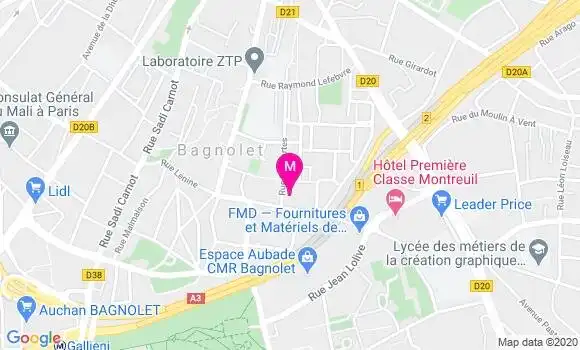 Localisation Dr Clarisse Vantelon