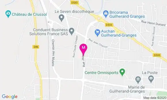 Localisation Dr Colette Pellissier