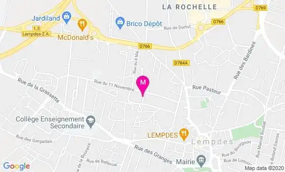 Localisation Dr Françoise Rastel
