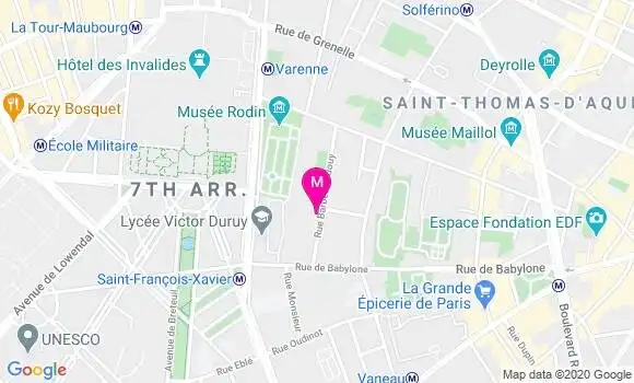 Localisation Dr Odile Champart Curie