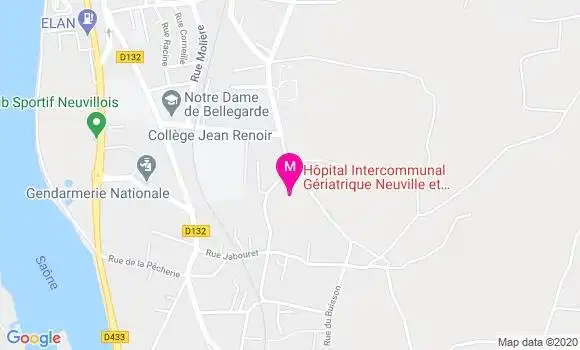 Localisation Dr Fabienne Jacquelin