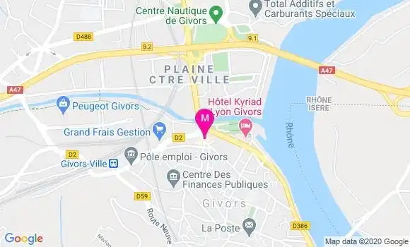 Localisation Dr Caroline Monarque Favard