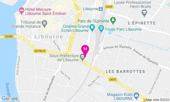 Localisation Dr Bernard Poulallion
