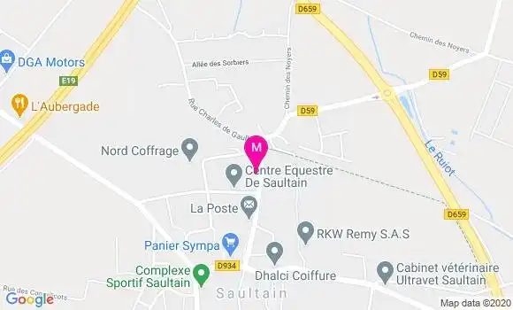 Localisation Dr Jean Paul Delgrange