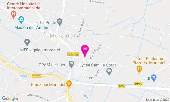 Localisation Dr Frédérique Moccelin