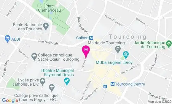 Localisation Dr Isabelle Mathys Crombez